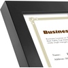 image:imageGolden State Art 55x85 Business License Frame Black Wood Real Glass  Horizontal amp Vertical For Wall Or Tabletop Display Fit Check Certificate And Photos Ideal For Office Home DecorBlack  55x85 Without Mat