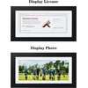 image:imageGolden State Art 55x85 Business License Frame Black Wood Real Glass  Horizontal amp Vertical For Wall Or Tabletop Display Fit Check Certificate And Photos Ideal For Office Home DecorBlack  5X10 with Mat for 4X9