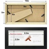 image:imageGolden State Art 55x85 Business License Frame Black Wood Real Glass  Horizontal amp Vertical For Wall Or Tabletop Display Fit Check Certificate And Photos Ideal For Office Home DecorBlack  4X9 Without Mat