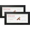 image:imageGolden State Art 55x85 Business License Frame Black Wood Real Glass  Horizontal amp Vertical For Wall Or Tabletop Display Fit Check Certificate And Photos Ideal For Office Home DecorBlack  4X9 Without Mat