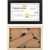 image:imageGolden State Art 55x85 Business License Frame Black Wood Real Glass  Horizontal amp Vertical For Wall Or Tabletop Display Fit Check Certificate And Photos Ideal For Office Home DecorBlack  55x85 Without Mat
