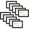 image:imageGolden State Art 55x85 Business License Frame Black Wood Real Glass  Horizontal amp Vertical For Wall Or Tabletop Display Fit Check Certificate And Photos Ideal For Office Home DecorBlack  55x85 Without Mat