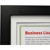 image:imageGolden State Art 55x85 Business License Frame Black Wood Real Glass  Horizontal amp Vertical For Wall Or Tabletop Display Fit Check Certificate And Photos Ideal For Office Home DecorBlack  5X10 with Mat for 4X9