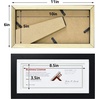 image:imageGolden State Art 55x85 Business License Frame Black Wood Real Glass  Horizontal amp Vertical For Wall Or Tabletop Display Fit Check Certificate And Photos Ideal For Office Home DecorBlack  5X10 with Mat for 4X9