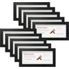 image:imageGolden State Art 55x85 Business License Frame Black Wood Real Glass  Horizontal amp Vertical For Wall Or Tabletop Display Fit Check Certificate And Photos Ideal For Office Home DecorBlack  4X9 Without Mat