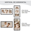 image:imageGolden State Art 5x7 Collage Picture FrameSolid Wood amp Real Glass2 Photos  Multi Picture Frame for 2 5x7 Photos or One 85x11 Print  Rounded Corner Design  Collage Wall Decor  BlackBlack