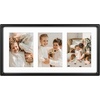 image:imageGolden State Art 5x7 Collage Picture FrameSolid Wood amp Real Glass2 Photos  Multi Picture Frame for 2 5x7 Photos or One 85x11 Print  Rounded Corner Design  Collage Wall Decor  BlackBlack