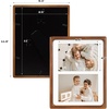 image:imageGolden State Art 5x7 Collage Picture FrameSolid Wood amp Real Glass2 Photos  Multi Picture Frame for 2 5x7 Photos or One 85x11 Print  Rounded Corner Design  Collage Wall Decor  BlackBrown
