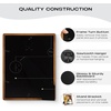 image:imageGolden State Art 5x7 Collage Picture FrameSolid Wood amp Real Glass2 Photos  Multi Picture Frame for 2 5x7 Photos or One 85x11 Print  Rounded Corner Design  Collage Wall Decor  BlackBrown
