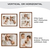 image:imageGolden State Art 5x7 Collage Picture FrameSolid Wood amp Real Glass2 Photos  Multi Picture Frame for 2 5x7 Photos or One 85x11 Print  Rounded Corner Design  Collage Wall Decor  BlackBrown