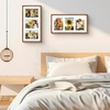 image:imageGolden State Art 5x7 Collage Picture FrameSolid Wood amp Real Glass2 Photos  Multi Picture Frame for 2 5x7 Photos or One 85x11 Print  Rounded Corner Design  Collage Wall Decor  BlackBrown