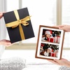 image:imageGolden State Art 5x7 Collage Picture FrameSolid Wood amp Real Glass2 Photos  Multi Picture Frame for 2 5x7 Photos or One 85x11 Print  Rounded Corner Design  Collage Wall Decor  BlackBrown