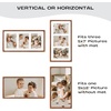 image:imageGolden State Art 5x7 Collage Picture FrameSolid Wood amp Real Glass2 Photos  Multi Picture Frame for 2 5x7 Photos or One 85x11 Print  Rounded Corner Design  Collage Wall Decor  BlackBrown