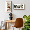 image:imageGolden State Art 5x7 Collage Picture FrameSolid Wood amp Real Glass2 Photos  Multi Picture Frame for 2 5x7 Photos or One 85x11 Print  Rounded Corner Design  Collage Wall Decor  BlackBrown