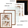 image:imageGolden State Art 5x7 Collage Picture FrameSolid Wood amp Real Glass2 Photos  Multi Picture Frame for 2 5x7 Photos or One 85x11 Print  Rounded Corner Design  Collage Wall Decor  BlackBrown