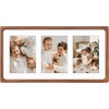 image:imageGolden State Art 5x7 Collage Picture FrameSolid Wood amp Real Glass2 Photos  Multi Picture Frame for 2 5x7 Photos or One 85x11 Print  Rounded Corner Design  Collage Wall Decor  BlackBrown