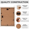 image:imageGolden State Art 5x7 Collage Picture FrameSolid WoodampReal Glass2 Photos  9x14 Multi Picture Frame with Tempered Glass  Displays 2 5x7 Photos or One 9x14 Poster  Black Collage Wall Decor4 Openings 35x5