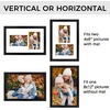 image:imageGolden State Art 5x7 Collage Picture FrameSolid WoodampReal Glass2 Photos  9x14 Multi Picture Frame with Tempered Glass  Displays 2 5x7 Photos or One 9x14 Poster  Black Collage Wall Decor2 Openings 4x6