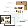 image:imageGolden State Art 5x7 Collage Picture FrameSolid WoodampReal Glass2 Photos  9x14 Multi Picture Frame with Tempered Glass  Displays 2 5x7 Photos or One 9x14 Poster  Black Collage Wall Decor3 Openings 4x6