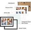 image:imageGolden State Art 5x7 Collage Picture FrameSolid WoodampReal Glass2 Photos  9x14 Multi Picture Frame with Tempered Glass  Displays 2 5x7 Photos or One 9x14 Poster  Black Collage Wall Decor2 Openings 6x8
