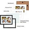 image:imageGolden State Art 5x7 Collage Picture FrameSolid WoodampReal Glass2 Photos  9x14 Multi Picture Frame with Tempered Glass  Displays 2 5x7 Photos or One 9x14 Poster  Black Collage Wall Decor4 Openings 35x5
