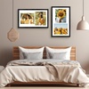 image:imageGolden State Art 5x7 Collage Picture FrameSolid WoodampReal Glass2 Photos  9x14 Multi Picture Frame with Tempered Glass  Displays 2 5x7 Photos or One 9x14 Poster  Black Collage Wall Decor2 Openings 8x10