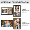 image:imageGolden State Art 5x7 Collage Picture FrameSolid WoodampReal Glass2 Photos  9x14 Multi Picture Frame with Tempered Glass  Displays 2 5x7 Photos or One 9x14 Poster  Black Collage Wall Decor2 Openings 8x10