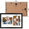 image:imageGolden State Art 5x7 Collage Picture FrameSolid WoodampReal Glass2 Photos  9x14 Multi Picture Frame with Tempered Glass  Displays 2 5x7 Photos or One 9x14 Poster  Black Collage Wall Decor2 Openings 5x7