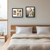 image:imageGolden State Art 5x7 Collage Picture FrameSolid WoodampReal Glass2 Photos  9x14 Multi Picture Frame with Tempered Glass  Displays 2 5x7 Photos or One 9x14 Poster  Black Collage Wall Decor3 Openings 4x6