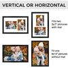 image:imageGolden State Art 5x7 Collage Picture FrameSolid WoodampReal Glass2 Photos  9x14 Multi Picture Frame with Tempered Glass  Displays 2 5x7 Photos or One 9x14 Poster  Black Collage Wall Decor2 Openings 5x7