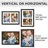 image:imageGolden State Art 5x7 Collage Picture FrameSolid WoodampReal Glass2 Photos  9x14 Multi Picture Frame with Tempered Glass  Displays 2 5x7 Photos or One 9x14 Poster  Black Collage Wall Decor2 Openings 6x8