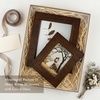image:imageGolden State Art 5x7 Picture Frame Rustic Brown With Wood Plank Design  1 PackHandmade Solid Wood Frame With Real Glass  Wall Mount or Tabletop for Art Photos Portraits Prints GiftsRustic Brown