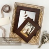 image:imageGolden State Art 5x7 Picture Frame Rustic Brown With Wood Plank Design  1 PackHandmade Solid Wood Frame With Real Glass  Wall Mount or Tabletop for Art Photos Portraits Prints GiftsRustic Brown