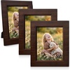 image:imageGolden State Art 5x7 Picture Frame Rustic Brown With Wood Plank Design  1 PackHandmade Solid Wood Frame With Real Glass  Wall Mount or Tabletop for Art Photos Portraits Prints GiftsRustic Brown