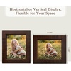 image:imageGolden State Art 5x7 Picture Frame Rustic Brown With Wood Plank Design  1 PackHandmade Solid Wood Frame With Real Glass  Wall Mount or Tabletop for Art Photos Portraits Prints GiftsRustic Brown