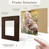 image:imageGolden State Art 5x7 Picture Frame Rustic Brown With Wood Plank Design  1 PackHandmade Solid Wood Frame With Real Glass  Wall Mount or Tabletop for Art Photos Portraits Prints GiftsRustic Brown
