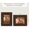 image:imageGolden State Art 5x7 Picture Frame Rustic Brown With Wood Plank Design  1 PackHandmade Solid Wood Frame With Real Glass  Wall Mount or Tabletop for Art Photos Portraits Prints GiftsRustic Brown