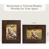 image:imageGolden State Art 5x7 Picture Frame Rustic Brown With Wood Plank Design  1 PackHandmade Solid Wood Frame With Real Glass  Wall Mount or Tabletop for Art Photos Portraits Prints GiftsRustic Brown