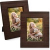 image:imageGolden State Art 5x7 Picture Frame Rustic Brown With Wood Plank Design  1 PackHandmade Solid Wood Frame With Real Glass  Wall Mount or Tabletop for Art Photos Portraits Prints GiftsRustic Brown