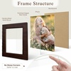 image:imageGolden State Art 5x7 Picture Frame Rustic Brown With Wood Plank Design  1 PackHandmade Solid Wood Frame With Real Glass  Wall Mount or Tabletop for Art Photos Portraits Prints GiftsRustic Brown