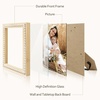 image:imageGolden State Art 5x7 Rustic Beaded Picture Frame Boho Solid WoodGlass  Fits 5x7 Photos Farmhouse Design Tabletop DisplayWall MountHorizontal or Vertical Display Rustic White1 Pack1 Pack
