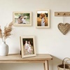 image:imageGolden State Art 5x7 Rustic Beaded Picture Frame Boho Solid WoodGlass  Fits 5x7 Photos Farmhouse Design Tabletop DisplayWall MountHorizontal or Vertical Display Rustic White1 Pack2 Pack
