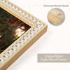 image:imageGolden State Art 5x7 Rustic Beaded Picture Frame Boho Solid WoodGlass  Fits 5x7 Photos Farmhouse Design Tabletop DisplayWall MountHorizontal or Vertical Display Rustic White1 Pack1 Pack