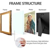 image:imageGolden State Art 6x8 Picture Frame Rustic BrownSolid WoodampBark EdgeampGlass  6x8 Picture Frame with Real Glass Cover Display PostersPhotosPrints for Wall Mounting Farmhouse Decor 1 Pack1 Pack