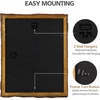 image:imageGolden State Art 6x8 Picture Frame Rustic BrownSolid WoodampBark EdgeampGlass  6x8 Picture Frame with Real Glass Cover Display PostersPhotosPrints for Wall Mounting Farmhouse Decor 1 Pack1 Pack