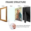 image:imageGolden State Art 6x8 Picture Frame Rustic BrownSolid WoodampBark EdgeampGlass  6x8 Picture Frame with Real Glass Cover Display PostersPhotosPrints for Wall Mounting Farmhouse Decor 1 Pack5 Pack