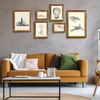 image:imageGolden State Art 6x8 Picture Frame Rustic BrownSolid WoodampBark EdgeampGlass  6x8 Picture Frame with Real Glass Cover Display PostersPhotosPrints for Wall Mounting Farmhouse Decor 1 Pack1 Pack