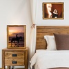 image:imageGolden State Art 6x8 Picture Frame Rustic BrownSolid WoodampBark EdgeampGlass  6x8 Picture Frame with Real Glass Cover Display PostersPhotosPrints for Wall Mounting Farmhouse Decor 1 Pack5 Pack