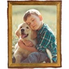 image:imageGolden State Art 6x8 Picture Frame Rustic BrownSolid WoodampBark EdgeampGlass  6x8 Picture Frame with Real Glass Cover Display PostersPhotosPrints for Wall Mounting Farmhouse Decor 1 Pack1 Pack