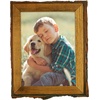 image:imageGolden State Art 6x8 Picture Frame Rustic BrownSolid WoodampBark EdgeampGlass  6x8 Picture Frame with Real Glass Cover Display PostersPhotosPrints for Wall Mounting Farmhouse Decor 1 Pack1 Pack